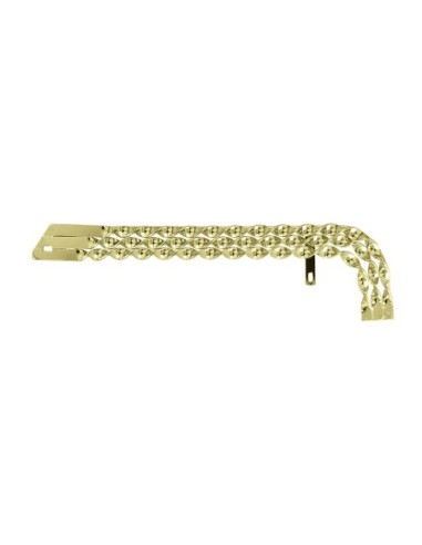 20 Lowrider Triple Flat Twisted Chain Guard Gold.